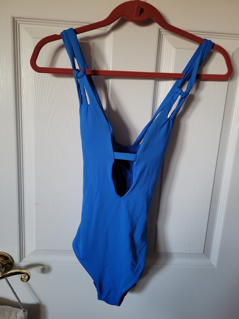 BECCA Royal Blue One-Piece Swimsuit with Strappy Back Detail